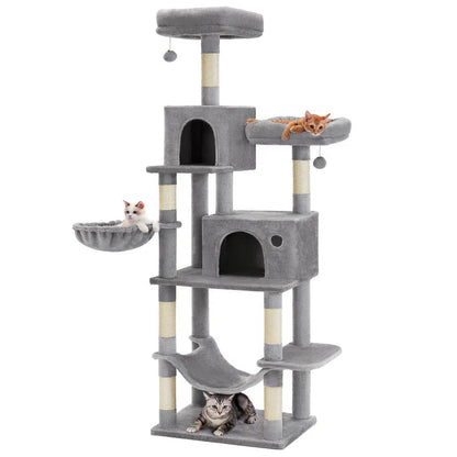 78 in Multi-Level Cat Tree with Condos and Scratching Posts