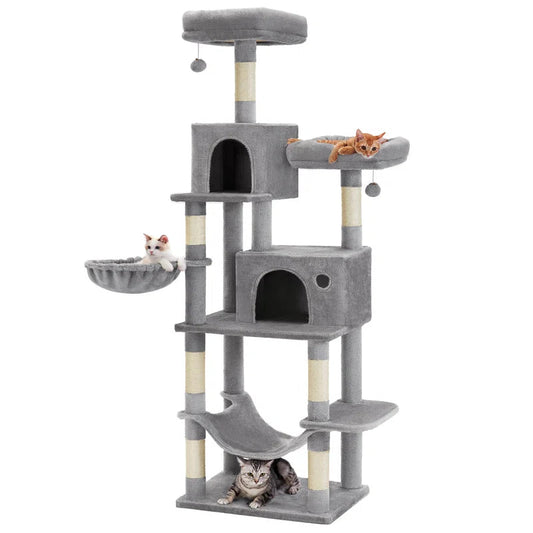 78 in Multi-Level Cat Tree with Condos and Scratching Posts