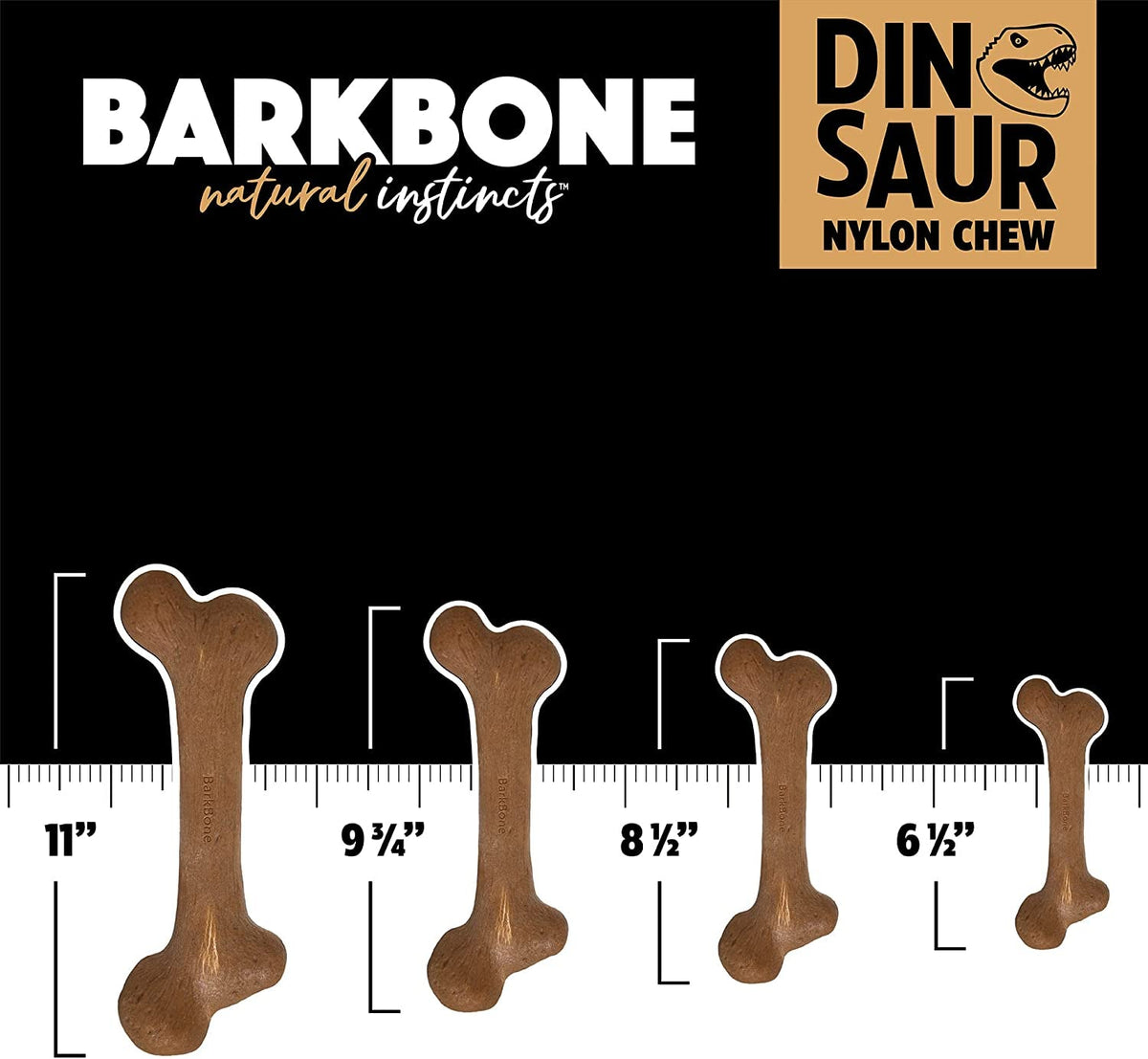 Nylon Dinosaur Bone Chew Toy for Aggressive Chewers