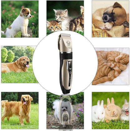 Rechargeable Low-Noise Dog Clippers with Comb Set