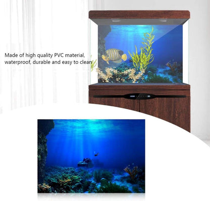 Static Cling Aquarium Background Poster, 24 x 12 in