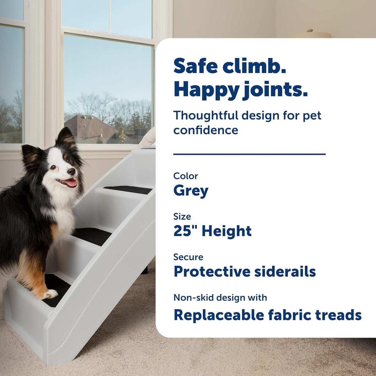 Foldable Non-Slip Dog Stairs for Beds and Sofas