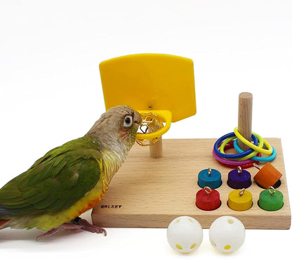 Beech Wood Foraging Puzzle Toy for Budgies and Parrots