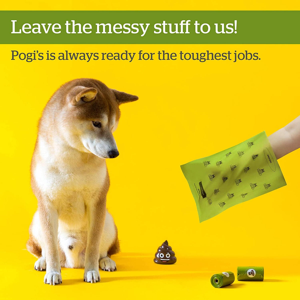 Extra Large Dog Poop Bags, 10 Rolls, 150 Bags