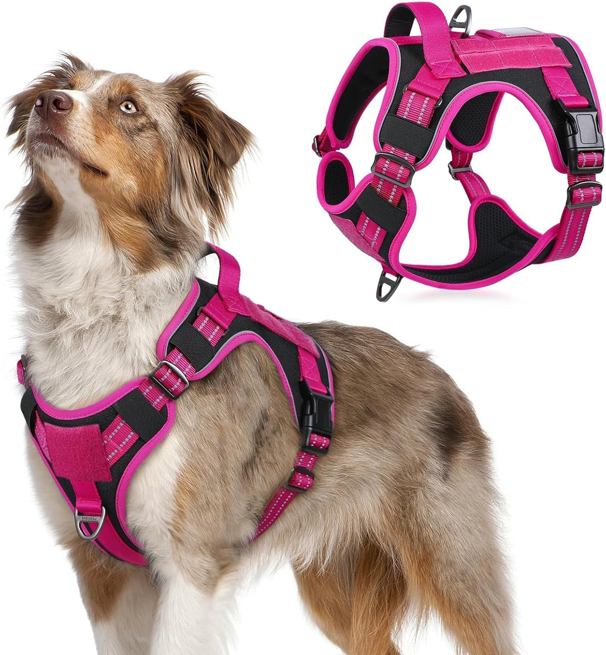 MOLLE Tactical No-Pull Dog Harness, Medium to Large