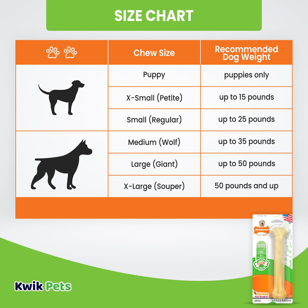 Flexichew Dental Bone, Giant, Chicken Flavor