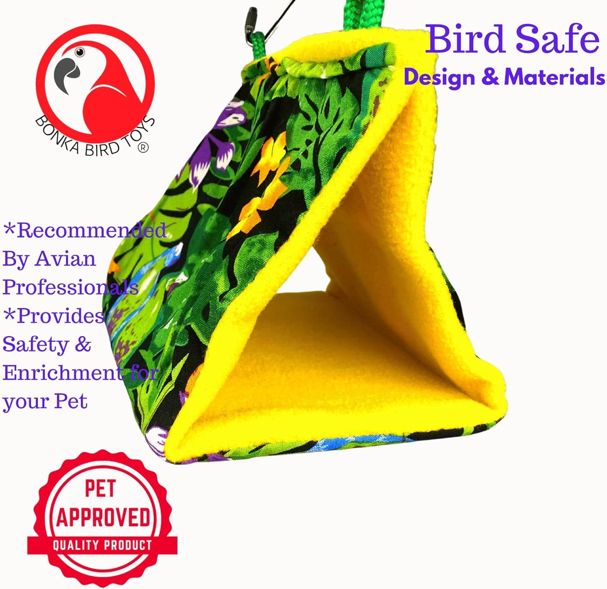 Small Fabric Happy Hut Bird Tent