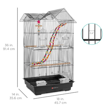 36 in Iron Bird Cage for Parrots