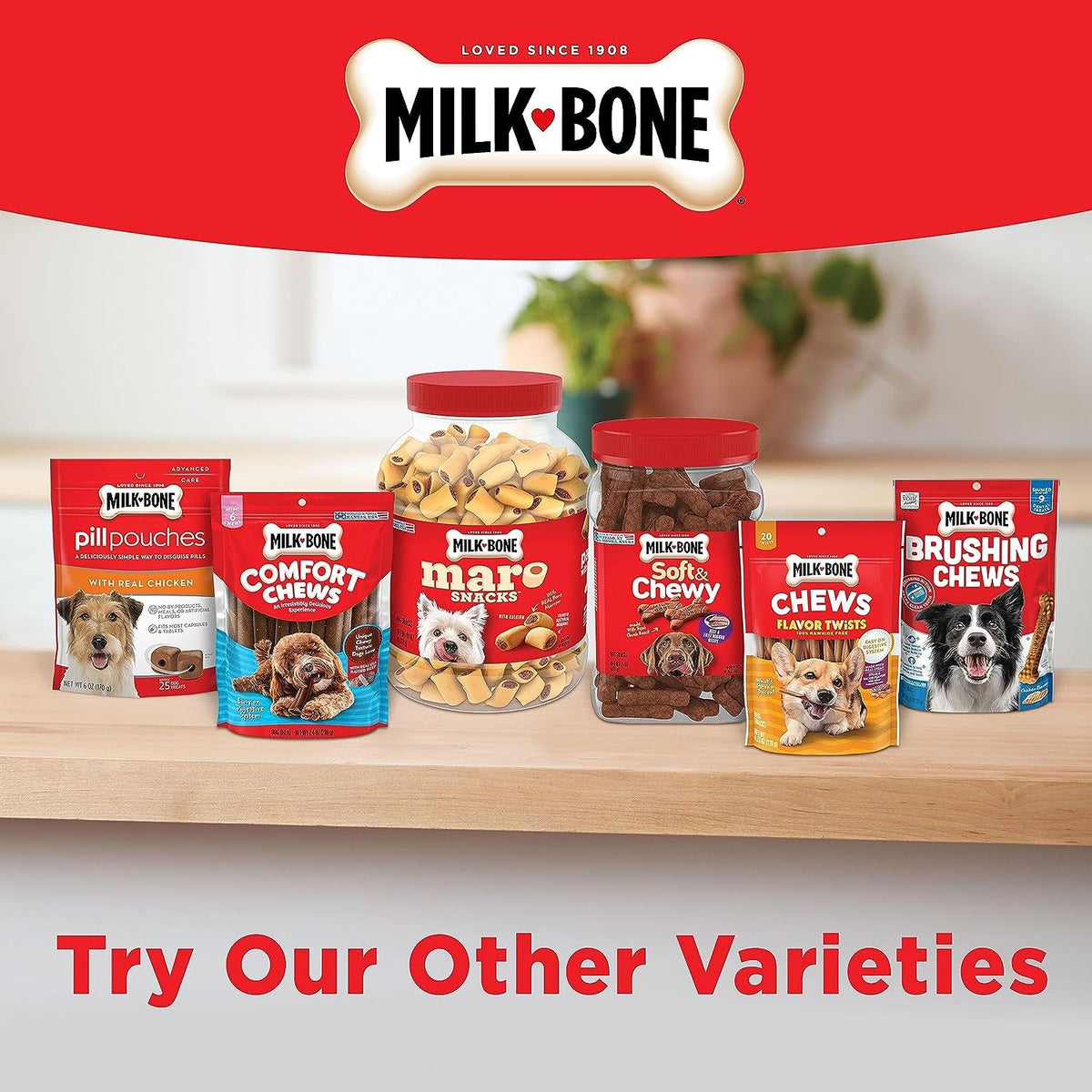 Milk-Bone MaroSnacks Dog Treats with Real Bone Marrow, Beef, 40 oz