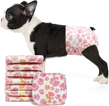 Female Dog Diapers 48 Count Disposable Leakproof Puppy Diapers XXS- Medium