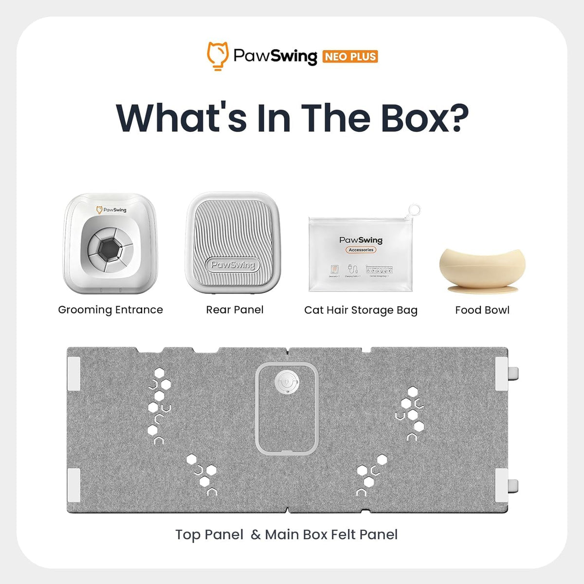 Cat Self Groomer Box with 360 Brush for Large Cats
