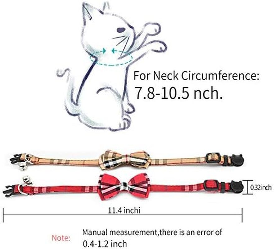 Breakaway Cat Collar, Plaid, 2 Pack