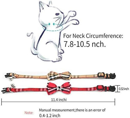 Breakaway Cat Collar, Plaid, 2 Pack