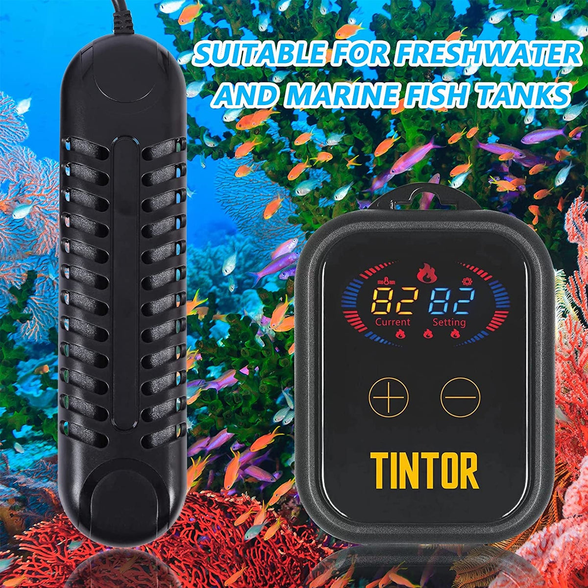Submersible Aquarium Heater, 800 or 1200 W