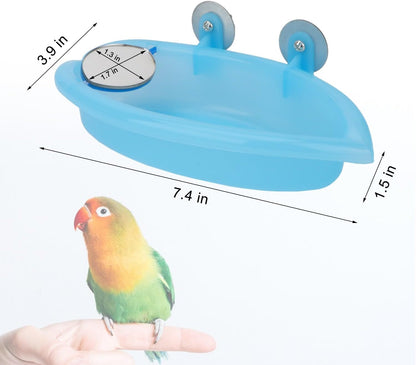 Portable Bird Bath with Mirror