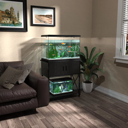 Metal Aquarium Stand for 20 Gallon Long Tanks