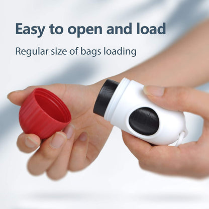 16 ft Retractable Dog Leash with Poop Bag Dispenser