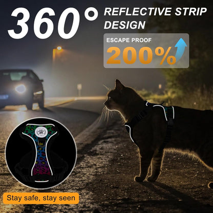 Soft Vest Cat Harness and Leash, Escape-Proof Fit