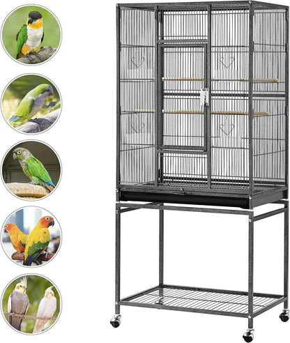 54 in Wrought Iron Play Stand for Large Parrots