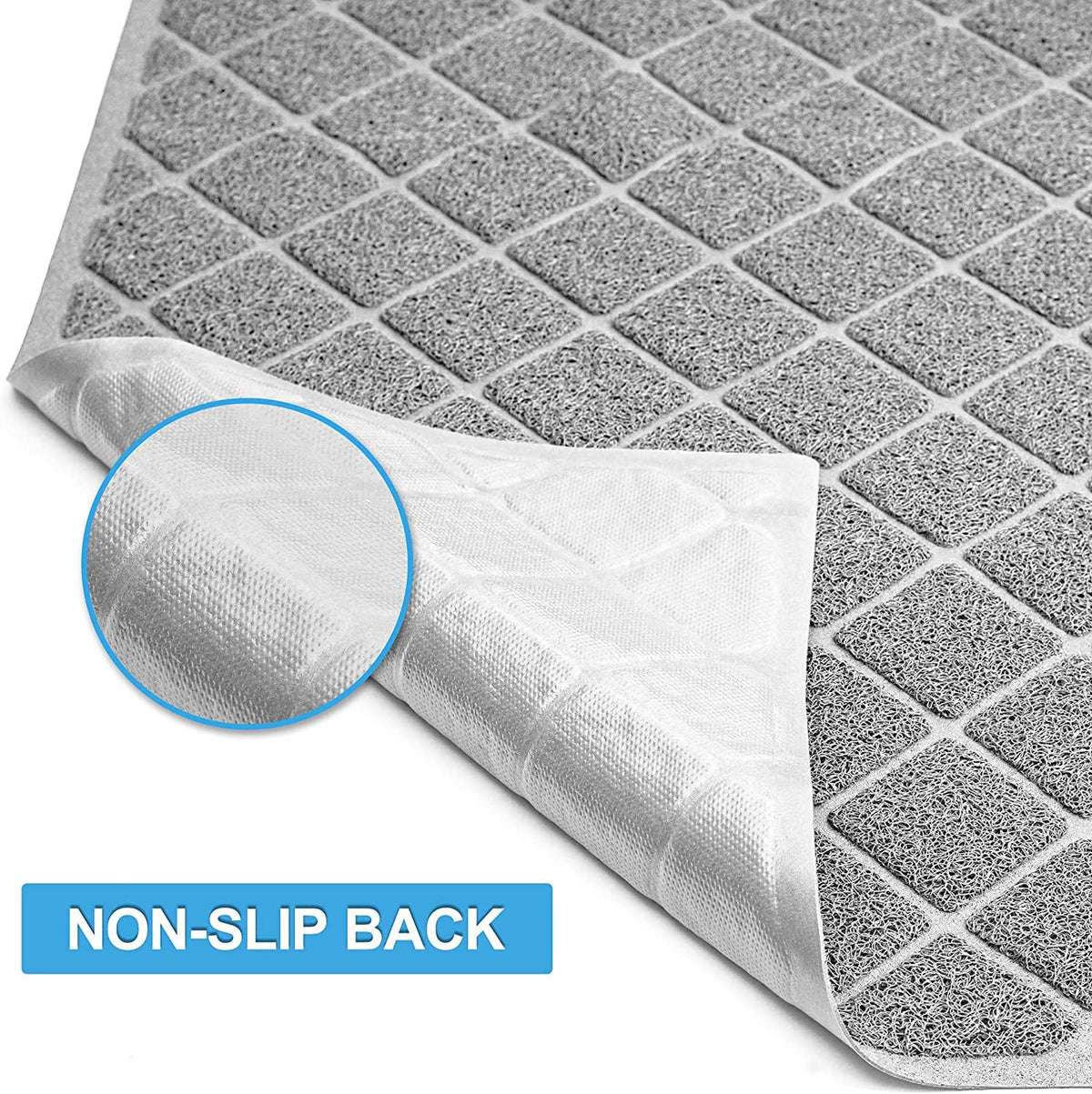 Non-Slip Cat Litter Mat with Waterproof Backing, 35 x 23 in