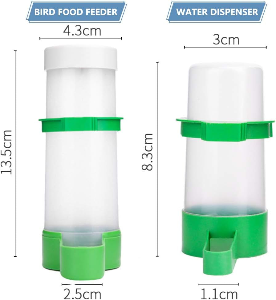 Bird Cage Feeder and Water Dispenser Set
