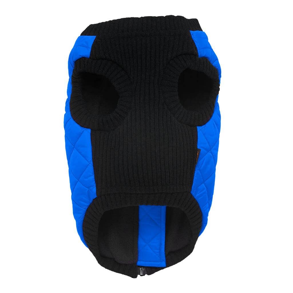 Blue quilted step-in bomber vest for dogs - view 4