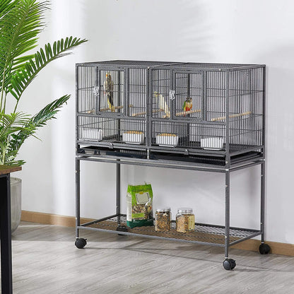 41.5 in Stackable Divided Bird Breeder Cage