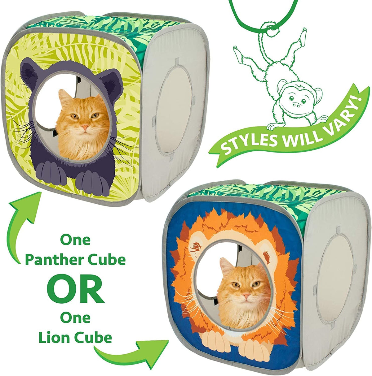 Collapsible Pop-Up Cat Cube House