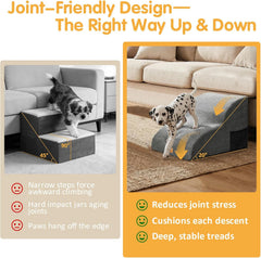 Foam Pet Steps for Small Dogs and Cats - 2 or 3 Tiers
