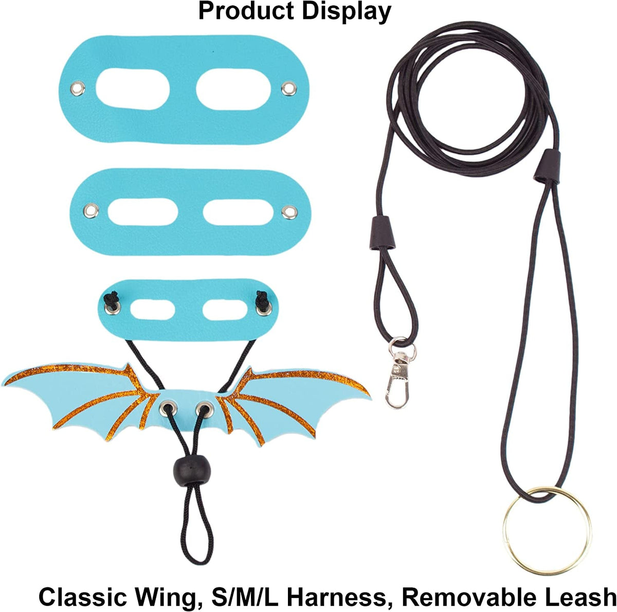 Bearded Dragon Harness with Wings