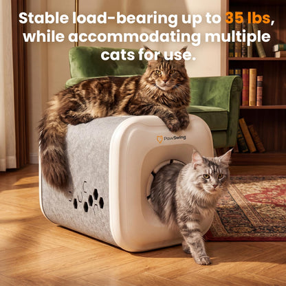 Cat Self Groomer Box with 360 Brush for Large Cats