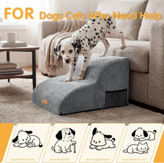Foam Pet Steps for Small Dogs and Cats - 2 or 3 Tiers