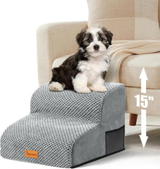 Foam Pet Steps for Small Dogs and Cats - 2 or 3 Tiers