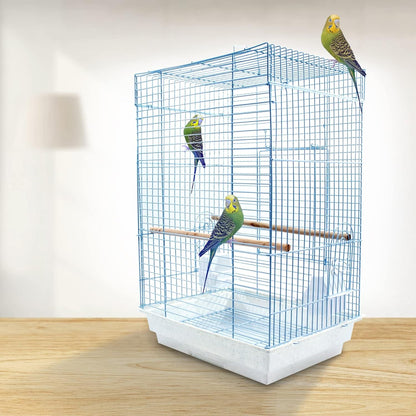 Cockatiel and Small Parrot Cage Starter Kit, White