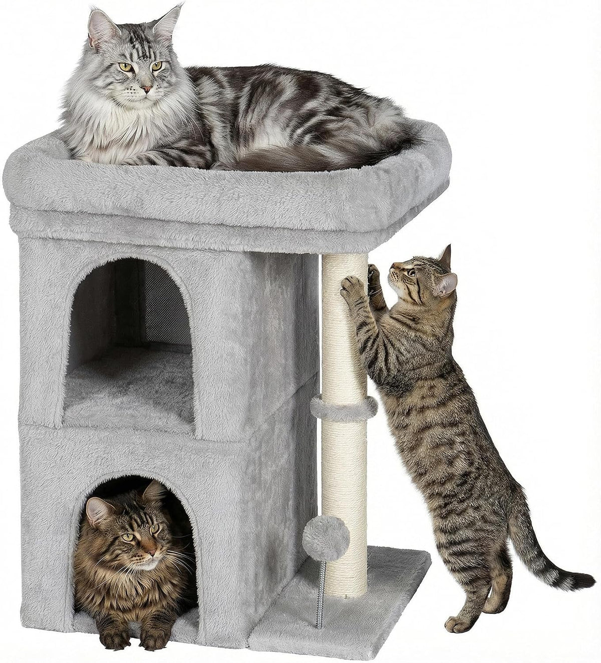 24 in Cat Tower with Perch, Condos and Scratching Post