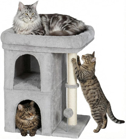 24 in Cat Tower with Perch, Condos and Scratching Post