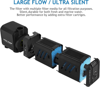 Adjustable Internal Aquarium Filter, 10-50 Gal
