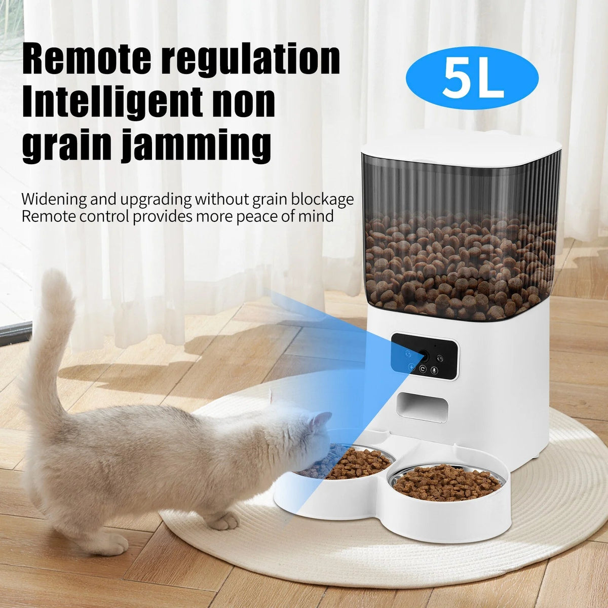 5L Automatic Pet Feeder with 1080p Camera