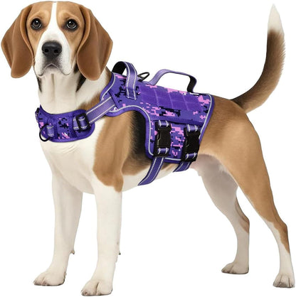 Heavy-Duty MOLLE Tactical Dog Harness, Medium to XL