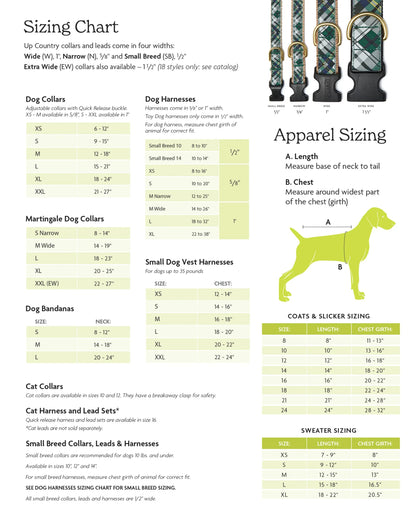 Black Tartan Dog Collar: Wide