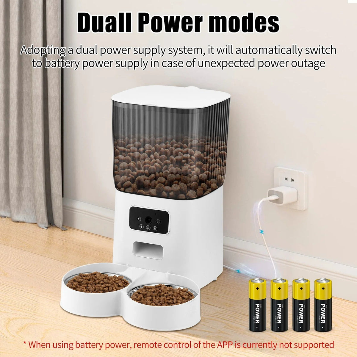 5L Automatic Pet Feeder with 1080p Camera
