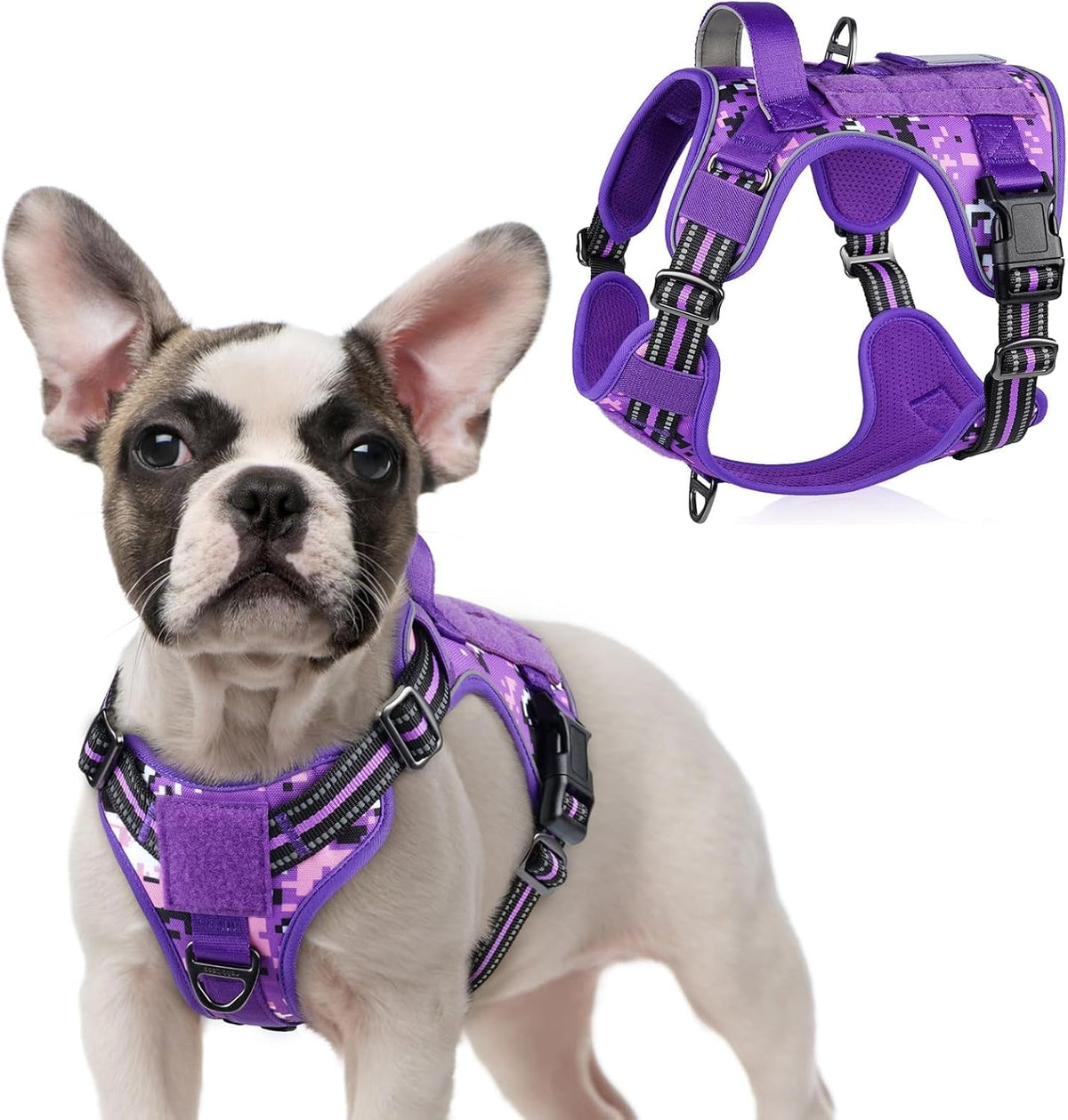 MOLLE Tactical No-Pull Dog Harness, Medium to Large