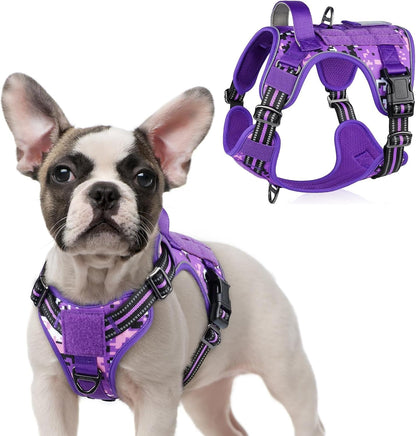 MOLLE Tactical No-Pull Dog Harness, Medium to Large
