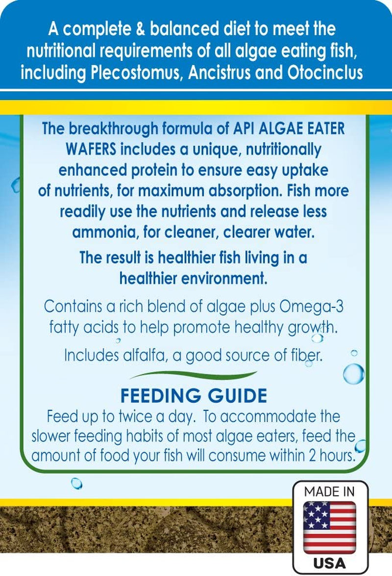 Algae Wafers, Sinking Fish Food for Bottom Feeders