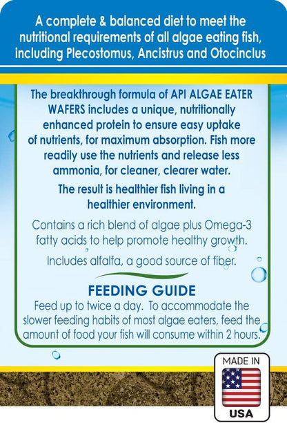 Algae Wafers, Sinking Fish Food for Bottom Feeders