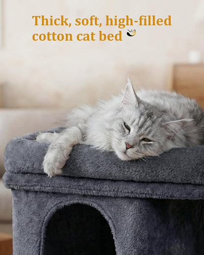 24 in Cat Tower with Perch, Condos and Scratching Post