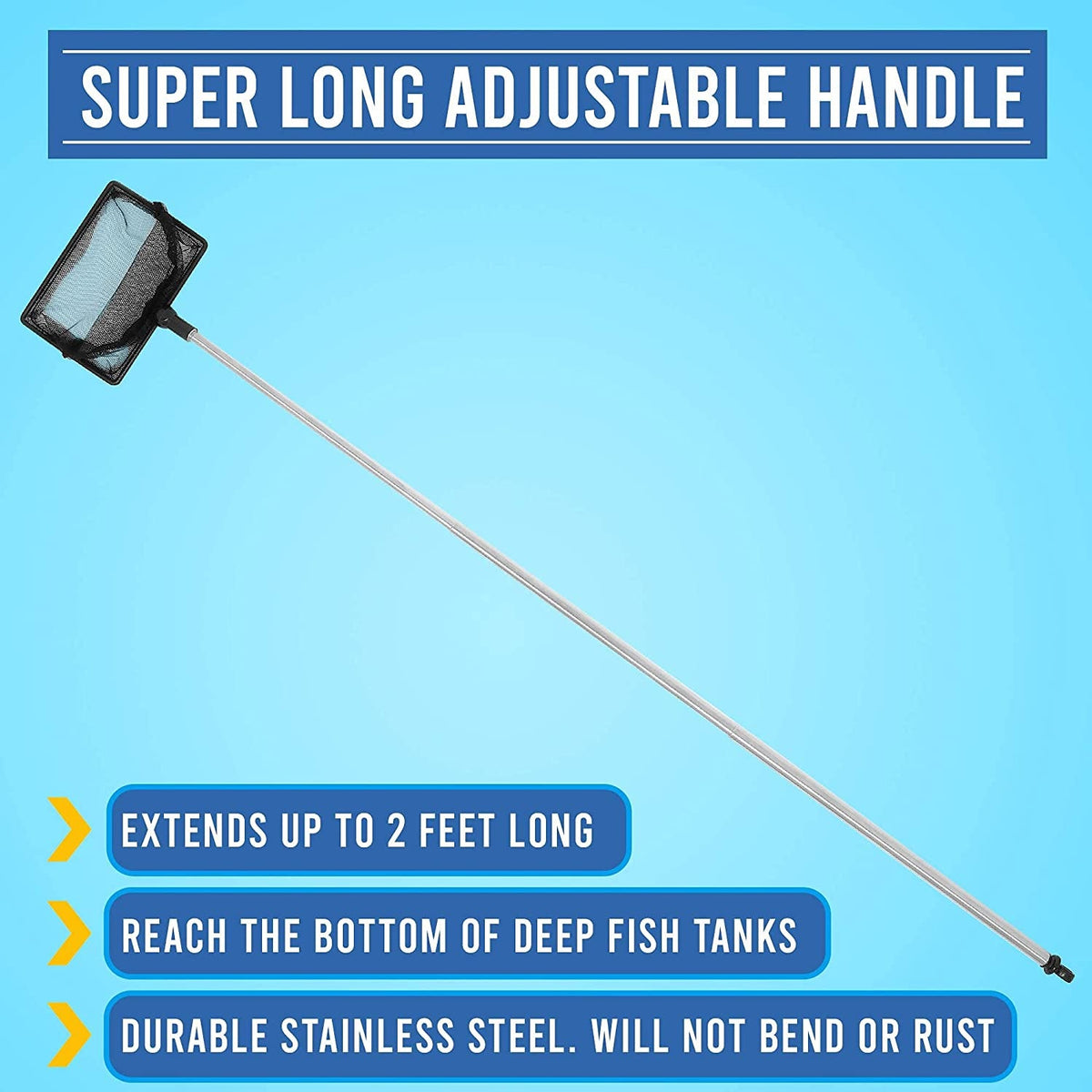 Fish Net with Extendable Handle, 2.5 in