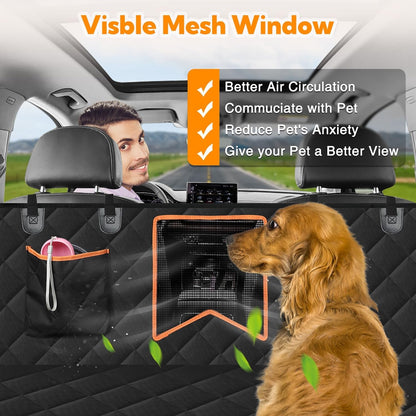 Waterproof Dog Back Seat Cover, 54 x 58 in