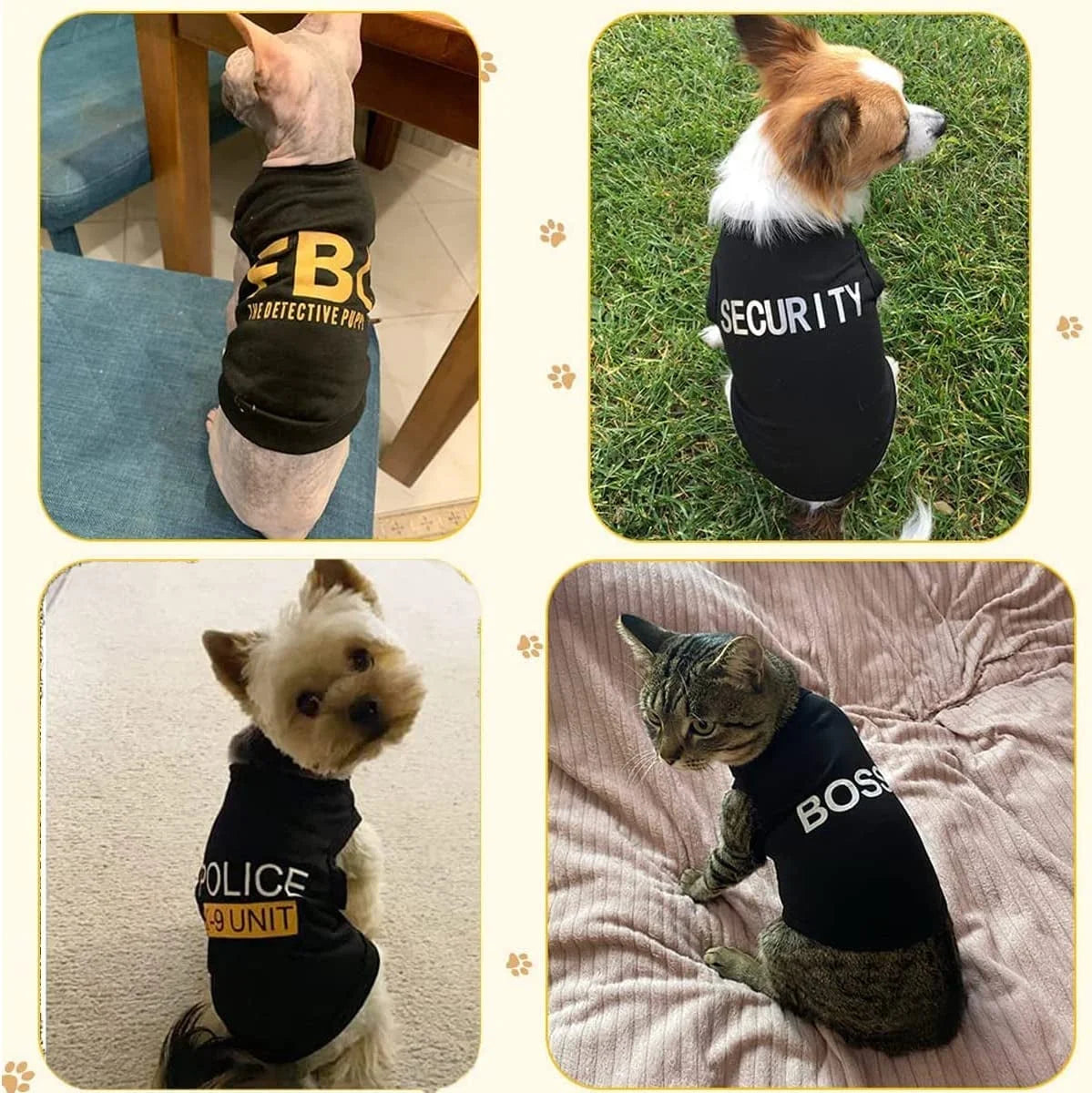 Dog Shirts for Small Dogs, 4 Pack