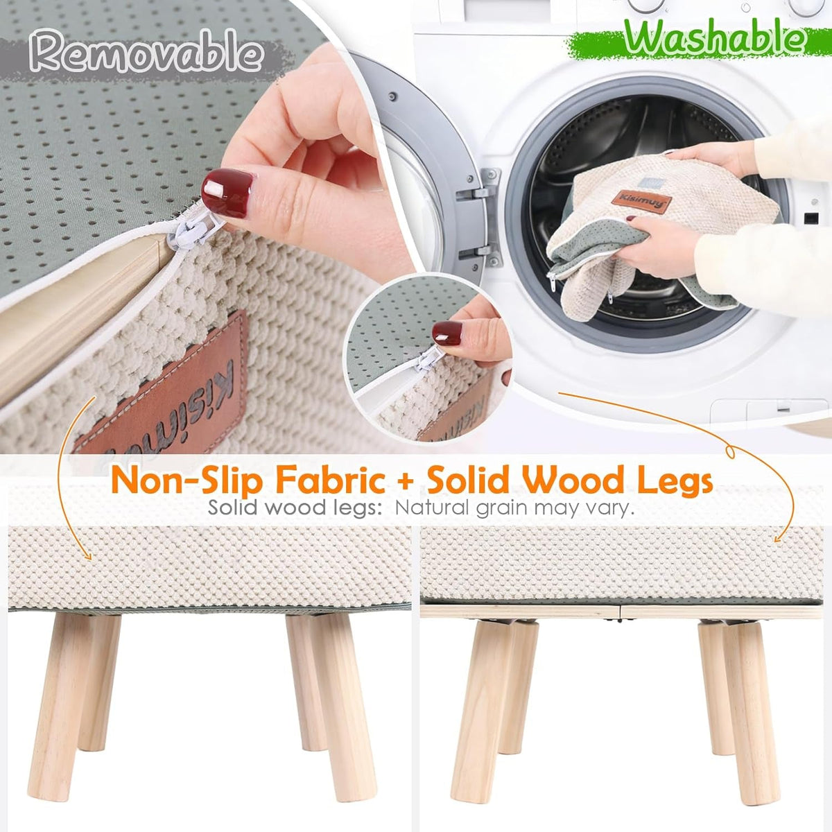 4-Step Foldable Dog Stairs and Ottoman Ramp